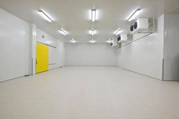 The interior of the completed agricultural product cold storage