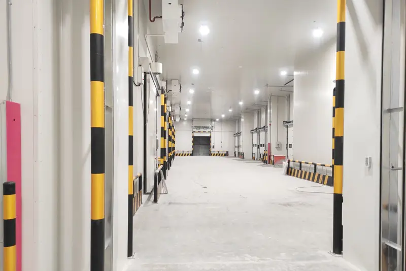 The actual scene of the cold storage completion
