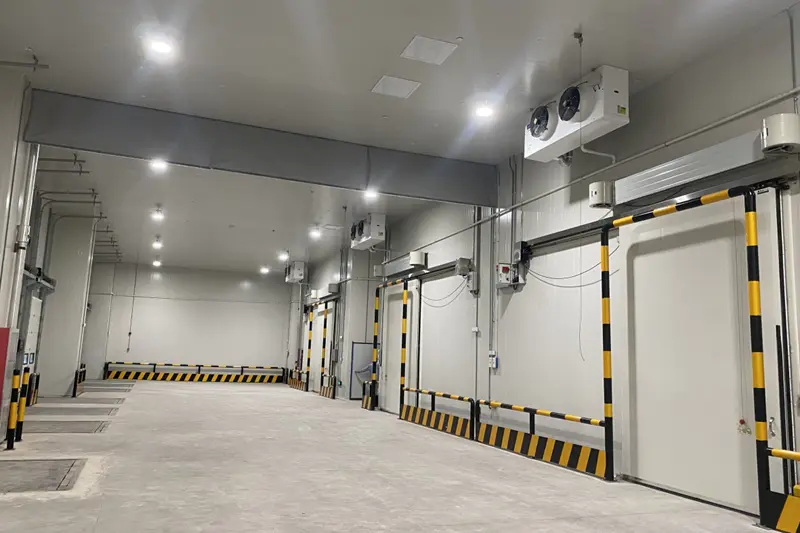 The actual scene of the cold storage completion