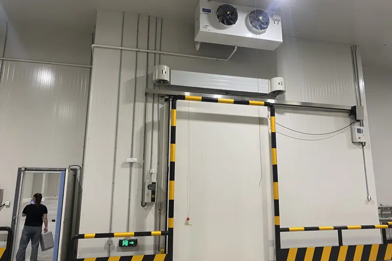 The actual scene of the cold storage completion
