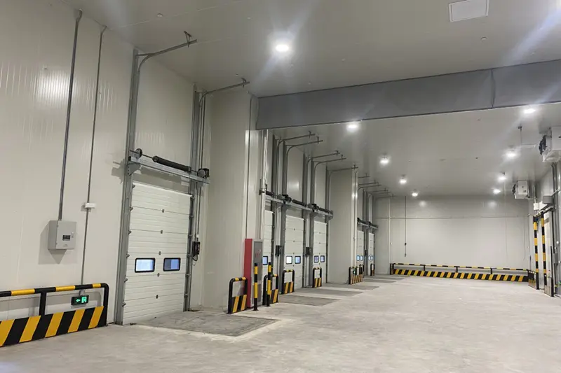 The actual scene of the cold storage completion
