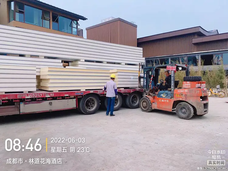 Cold storage board entering the site