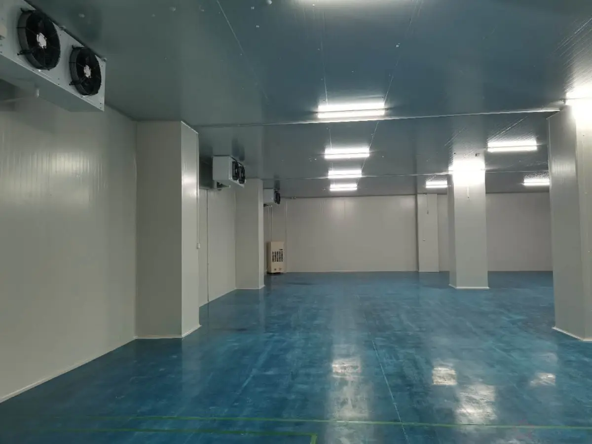 Actual shot of the completed dairy cold storage