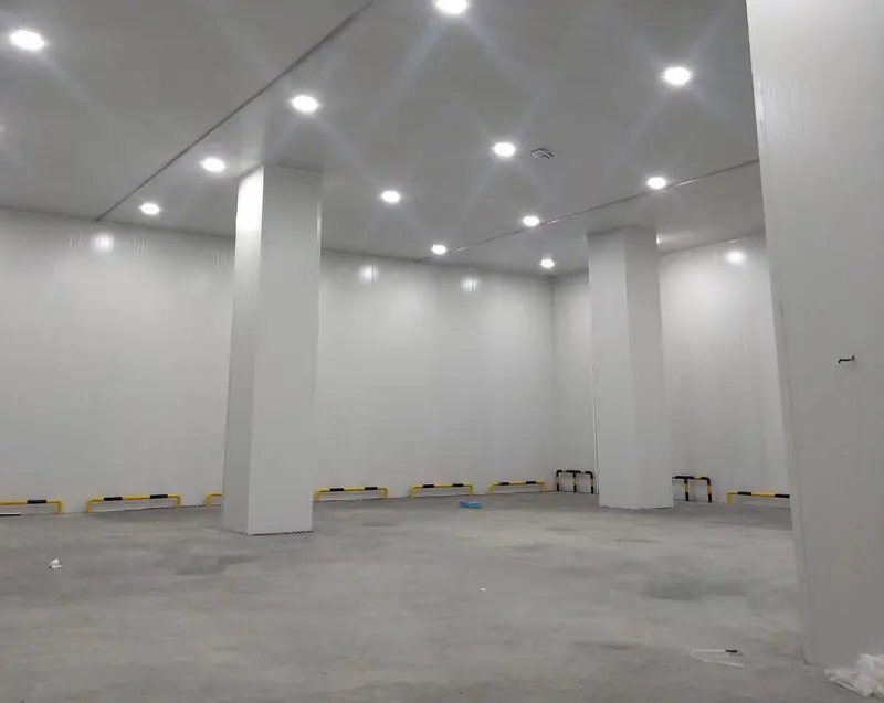 Completed cold storage facility (actual photos)