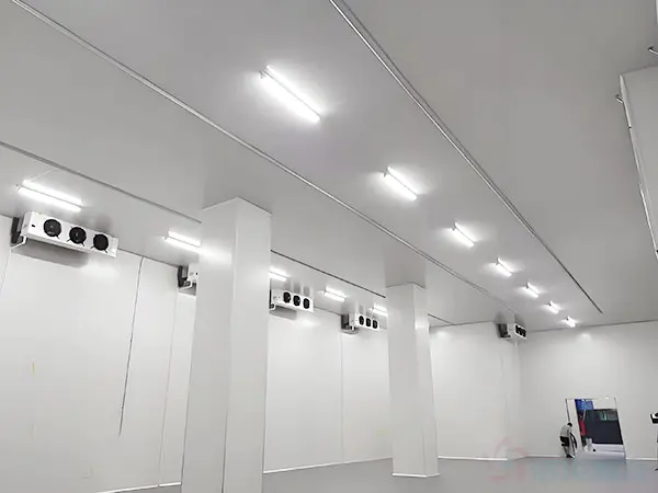 Actual photo of the interior of a cosmetics cold storage facility